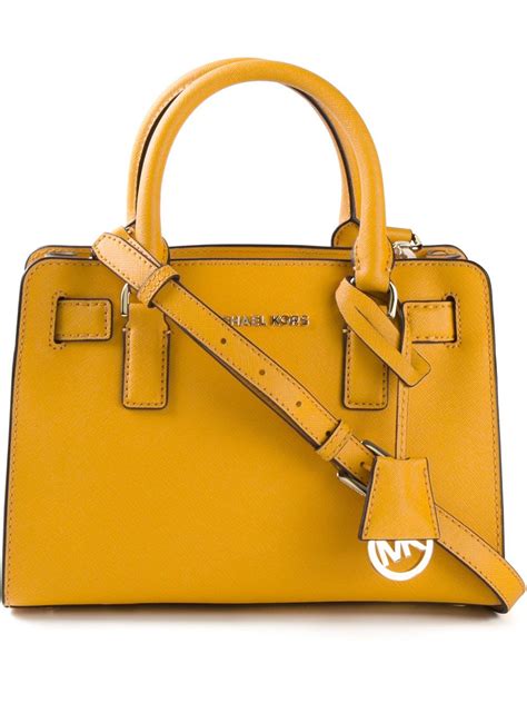 michael kors small yellow purse|michael kors yellow crossbody purse.